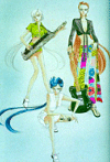 The Sailor Starlights posing as a band